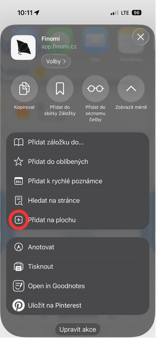 Krok 4 – Přidat na plochu